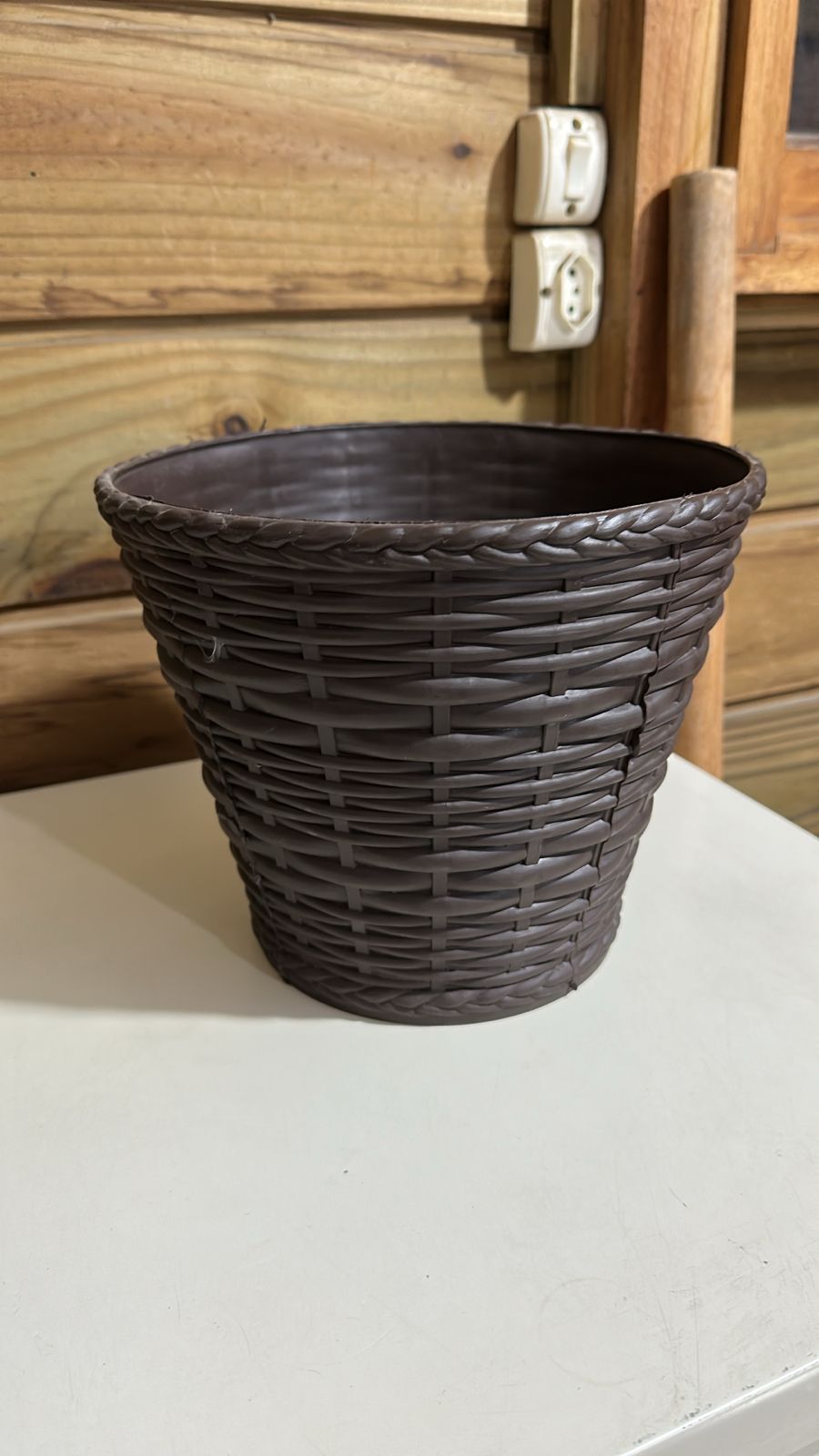 Vaso/Cachepô Flores Plástico 